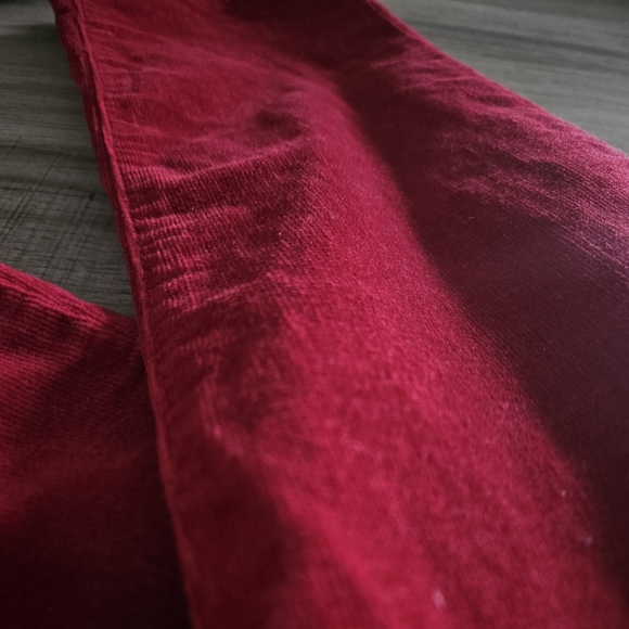 Red Velvet Corduroy Pants 👖 - Picture 3 of 6
